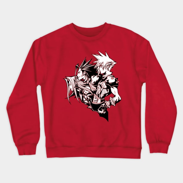 Cloud Sephiroth and Zack Final Fantasy Crewneck Sweatshirt by OtakuPapercraft